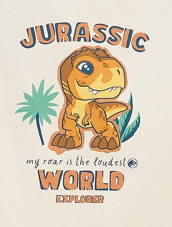 Pijama corto con camiseta sin mangas + short 'Jurassic World' - 2 piezas
