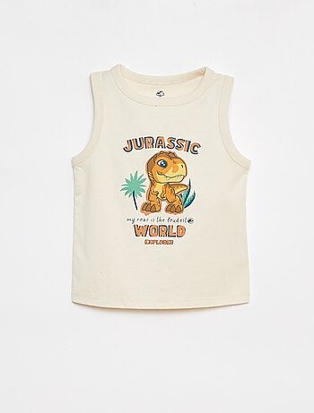 Pijama corto con camiseta sin mangas + short 'Jurassic World' - 2 piezas