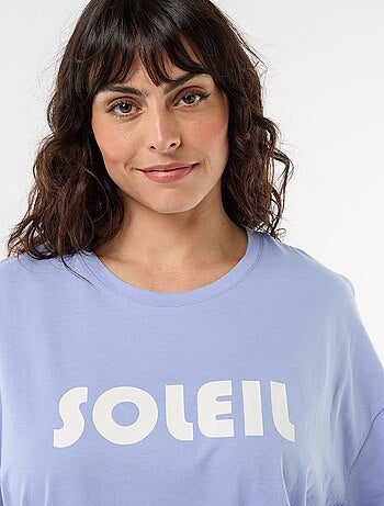 Pijama corto con estampado - 2 piezas