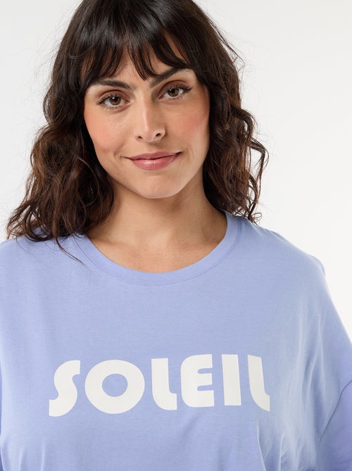 Pijama corto con estampado - 2 piezas - Kiabi