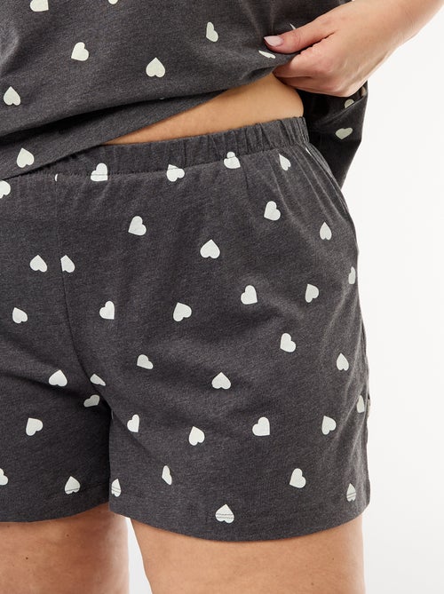 Pijama corto con estampado - 2 piezas - Kiabi