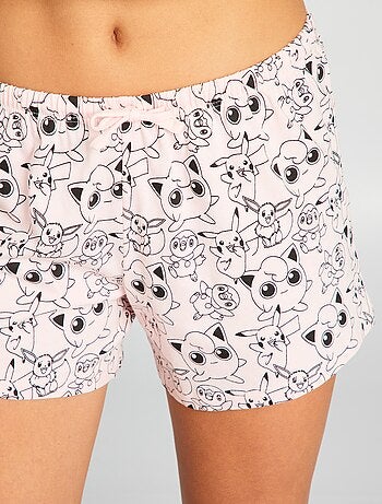 Pijama corto con estampado de 'Pokemon' - 2 piezas