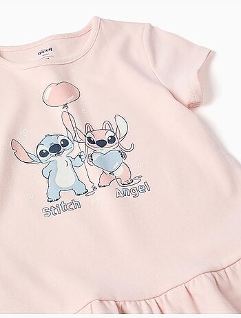 Pijama corto con estampado de Stitch que brilla en la oscuridad
