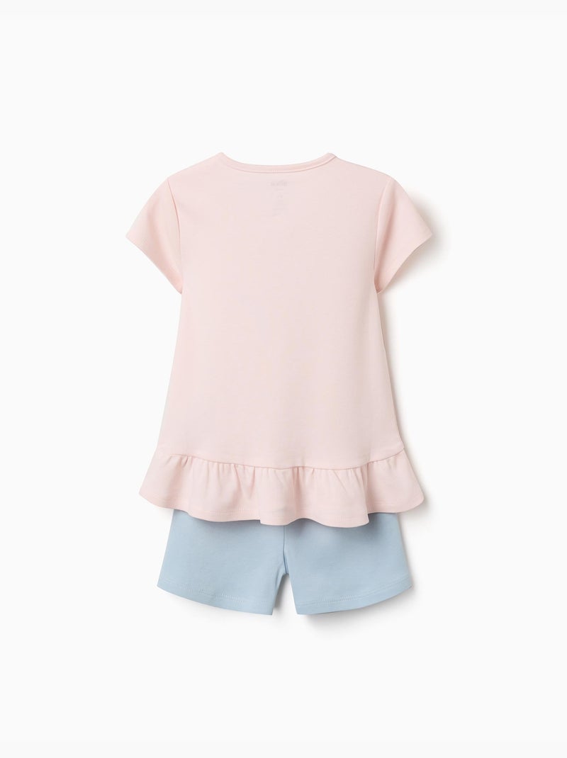 Pijama corto con estampado de Stitch que brilla en la oscuridad Rosa claro - Kiabi
