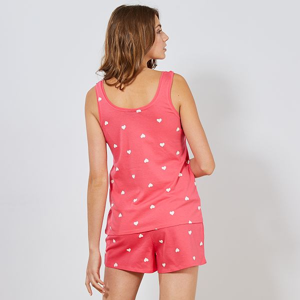 pijama corto lencero