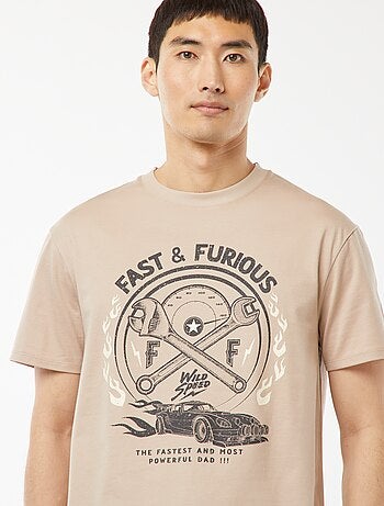 Pijama corto con pantalón corto + camiseta 'Fast and Furious' - 2 piezas