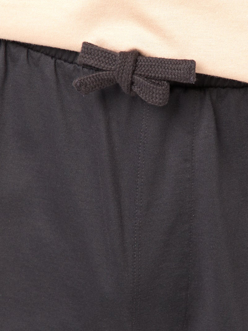 Pijama corto con pantalón corto + camiseta 'Fast and Furious'  -  2 piezas MARRON - Kiabi