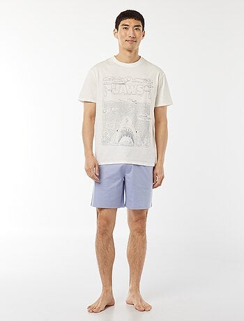 Pijama corto con pantalón corto + camiseta 'Fast and Furious' - 2 piezas