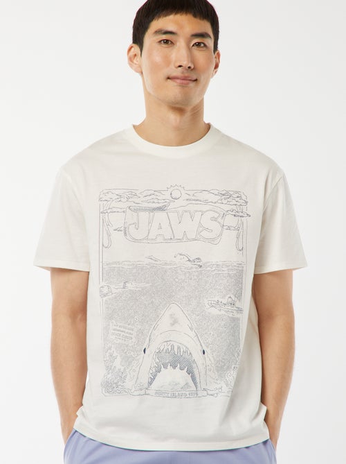 Pijama corto con pantalón corto + camiseta 'Tiburón'  -  2 piezas - Kiabi