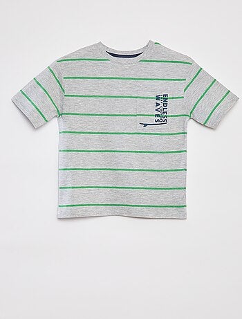 Pijama corto de 2 piezas - camiseta estampada + pantalón corto