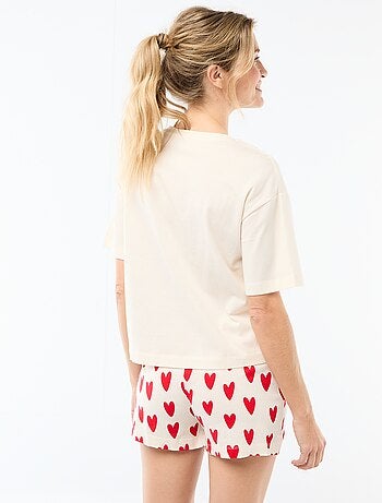 Pijama corto de 2 piezas 'Agathe Sorlet x Kiabi' - San Valentín