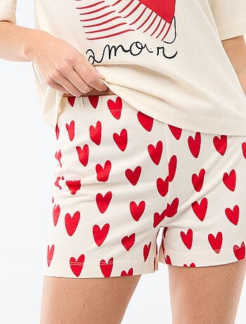 Pijama corto de 2 piezas 'Agathe Sorlet x Kiabi' - San Valentín