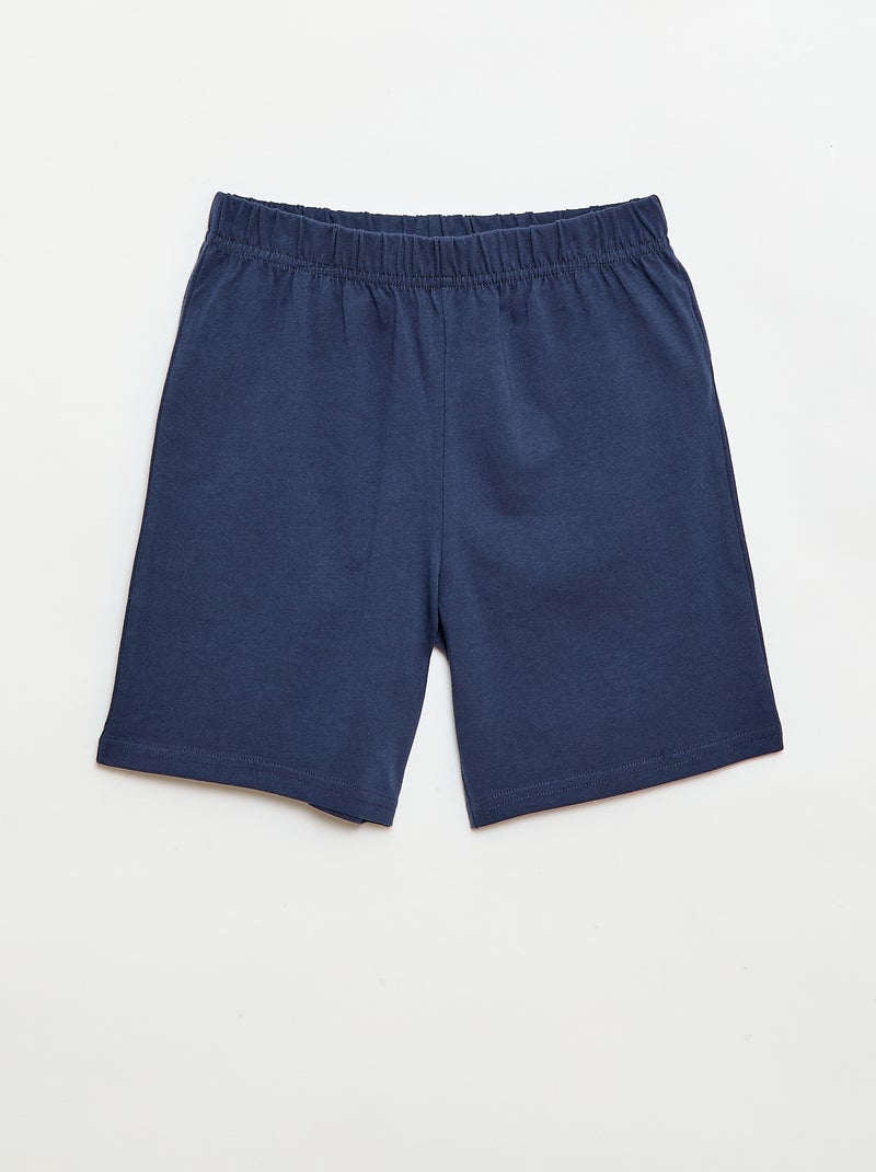 Pijama corto de 2 piezas: camiseta de tirantes y pantalón corto Azul - Kiabi
