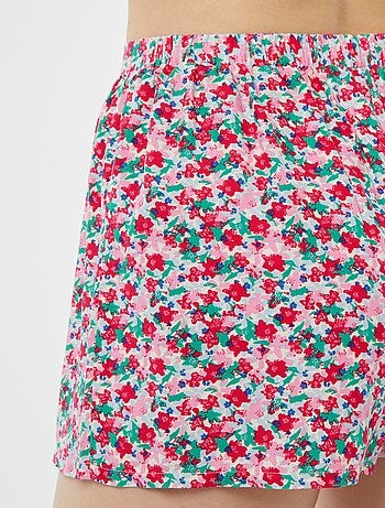 Pijama corto de 2 piezas con camiseta anudada
