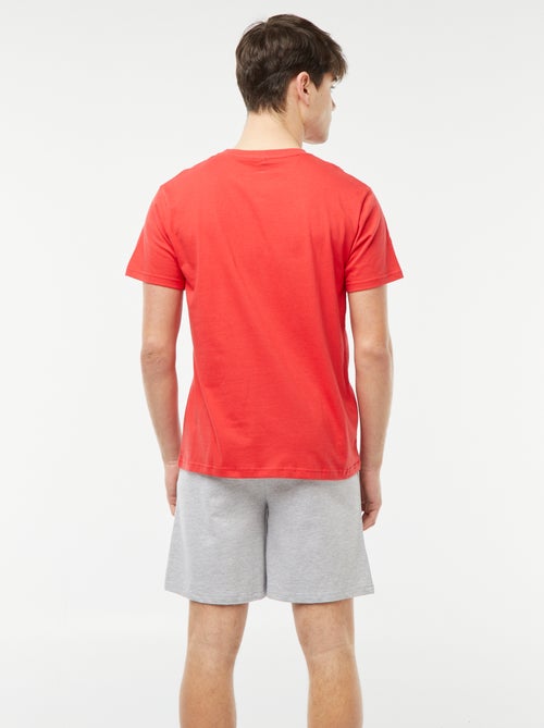 Pijama corto de 2 piezas con estampado gamer - Kiabi