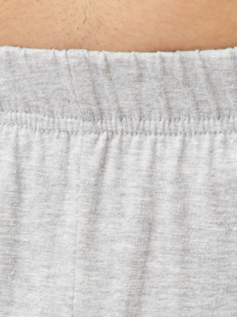 Pijama corto de 2 piezas con estampado NEGRO - Kiabi