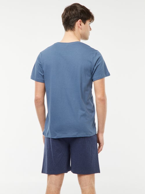 Pijama corto de 2 piezas con estampado ninja - Kiabi