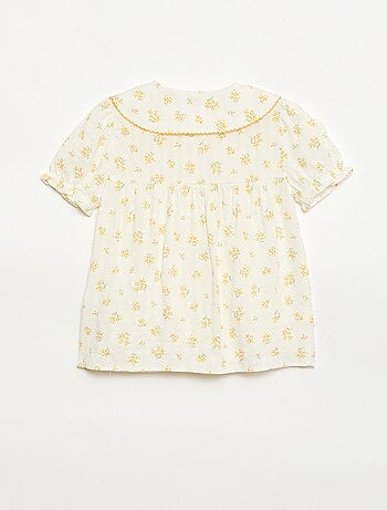 Pijama corto de 2 piezas con volantes