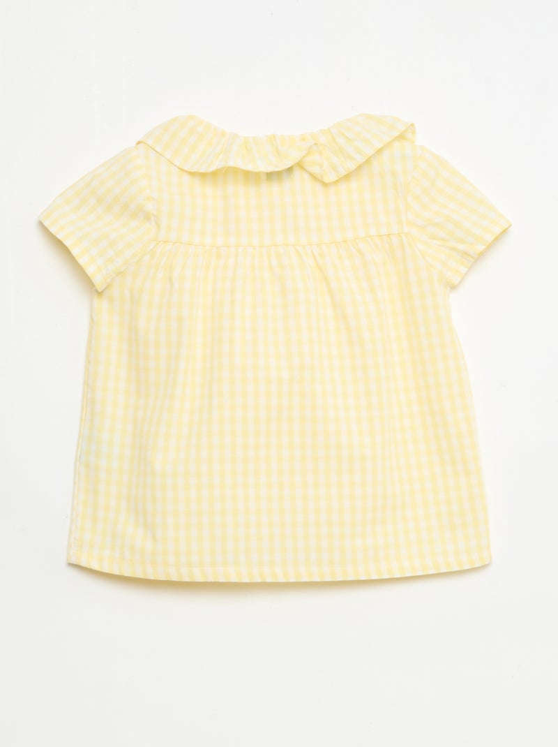 Pijama corto de 2 piezas en algodón Amarillo - Kiabi