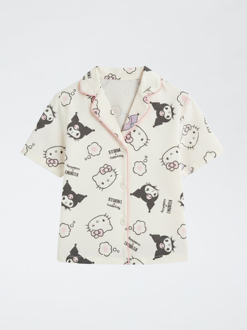 Pijama corto de 2 piezas en punto de algodón 'Hello Kitty' Purpura - Kiabi