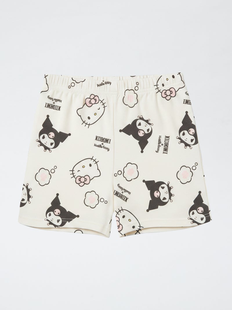 Pijama corto de 2 piezas en punto de algodón 'Hello Kitty' Purpura - Kiabi