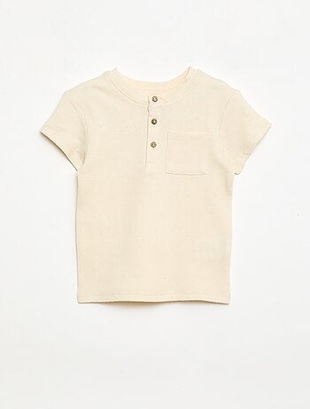 Pijama corto de 2 piezas en punto de canalé