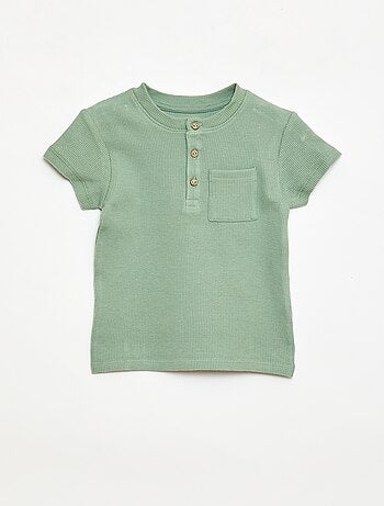 Pijama corto de 2 piezas en punto de canalé