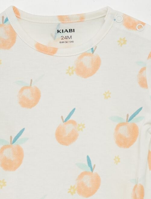 Pijama corto de 2 piezas estampado - Kiabi