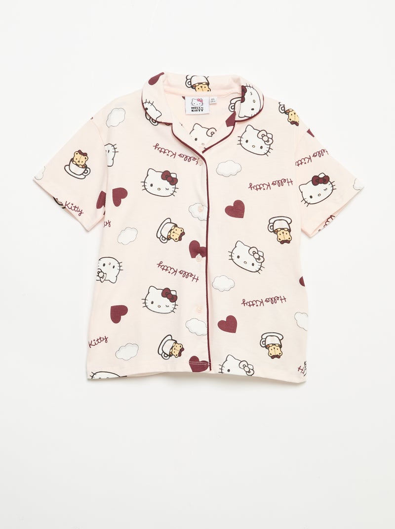 Pijama corto de 2 piezas 'Hello Kitty' Rosa - Kiabi