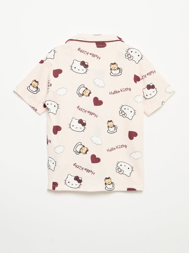 Pijama corto de 2 piezas 'Hello Kitty' Rosa - Kiabi