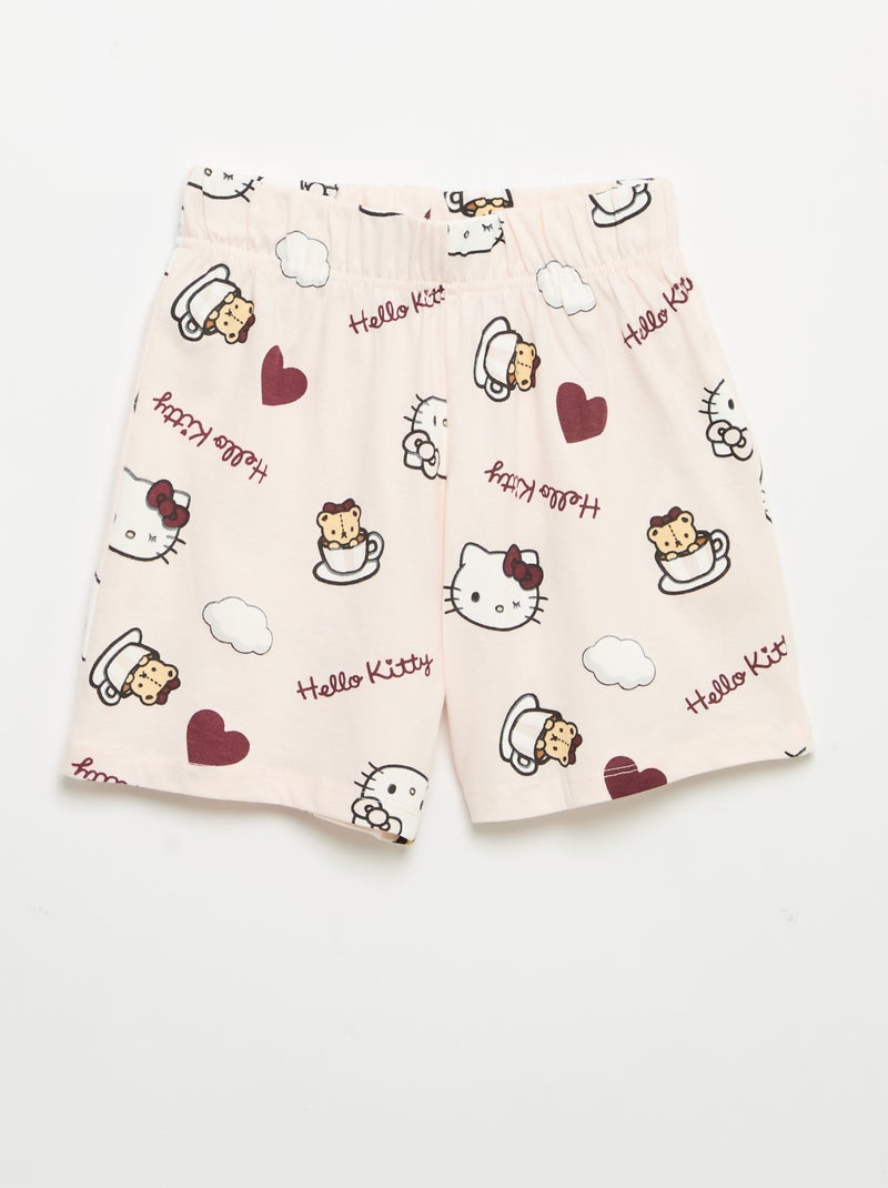 Pijama corto de 2 piezas 'Hello Kitty' Rosa - Kiabi