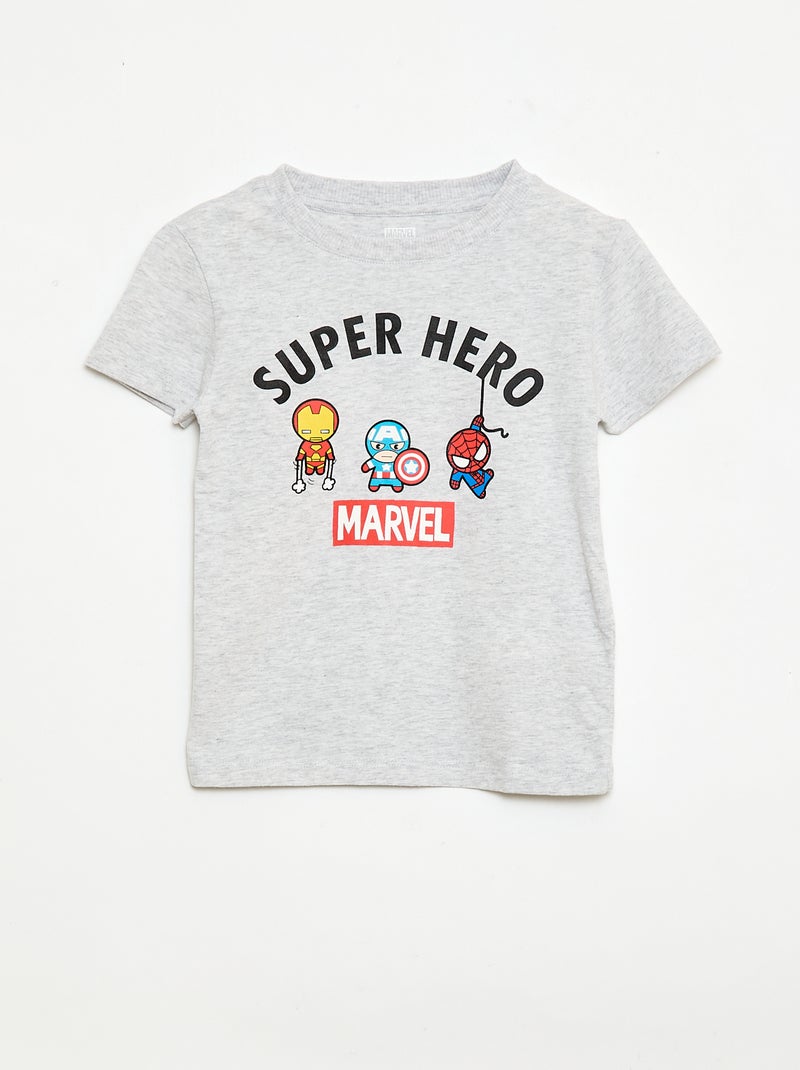 Pijama corto de 2 piezas 'Marvel' Gris - Kiabi