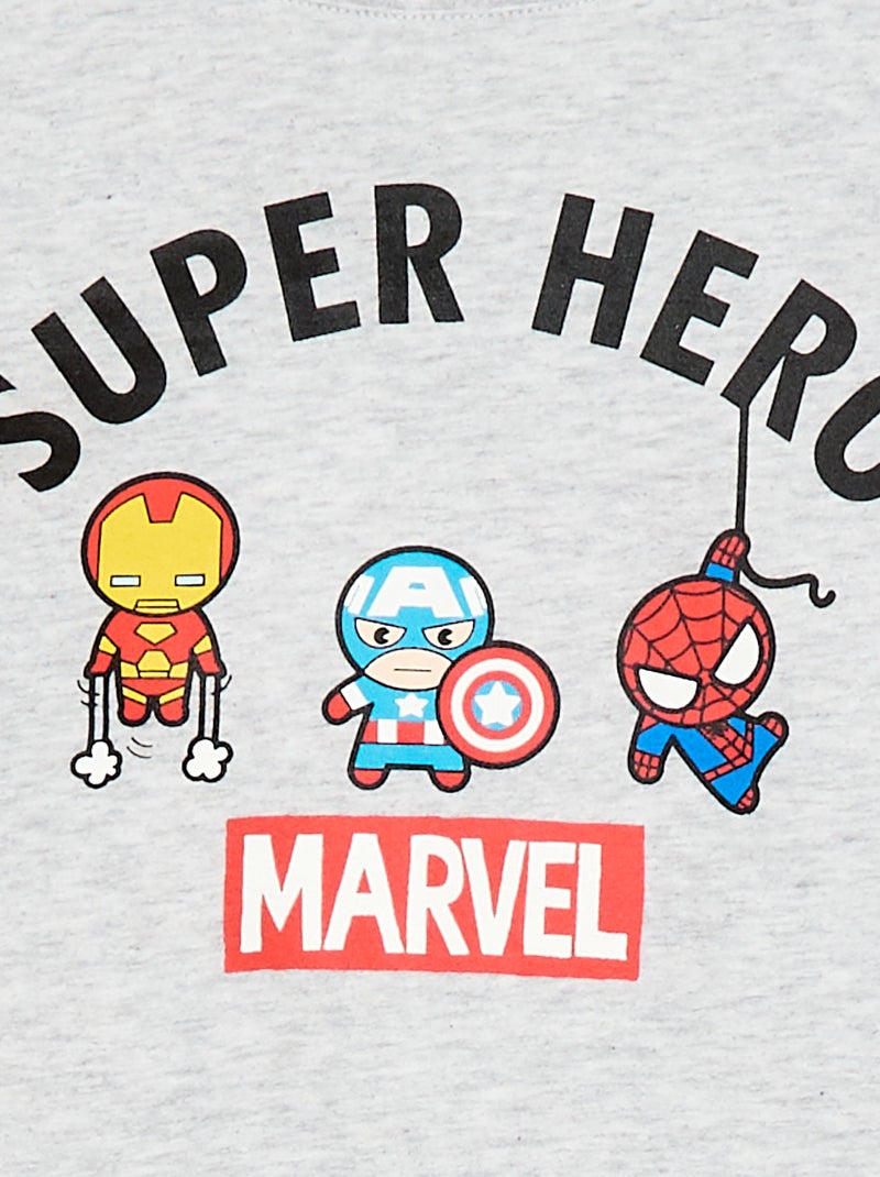 Pijama corto de 2 piezas 'Marvel' Gris - Kiabi