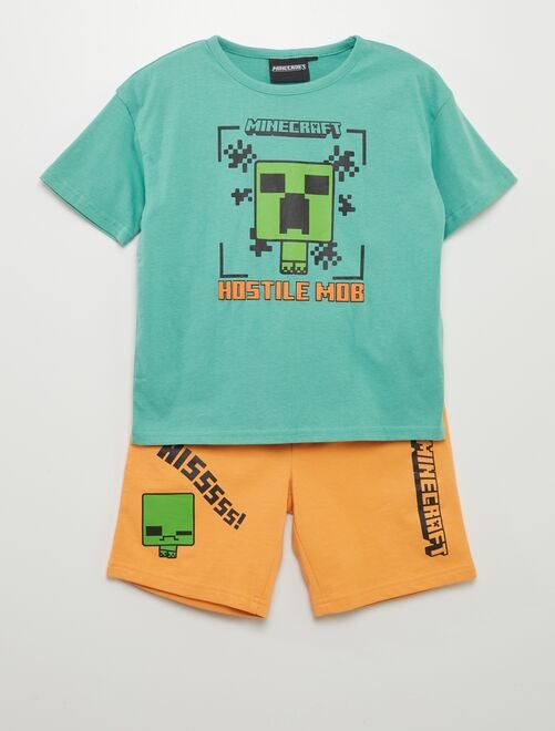 Pijama corto de 2 piezas 'Minecraft' - Kiabi