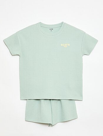 Pijama corto de 2 piezas