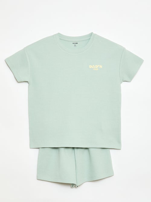 Pijama corto de 2 piezas - Kiabi Pijama corto de 2 piezas - Kiabi