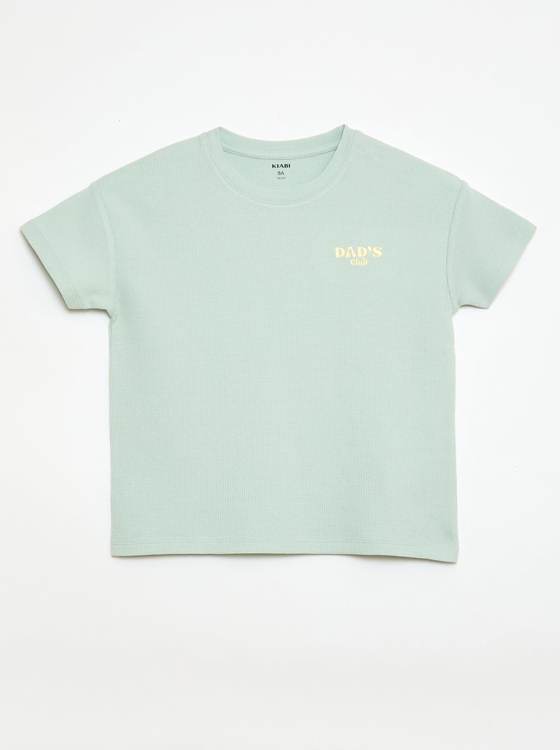Pijama corto de 2 piezas Verde - Kiabi