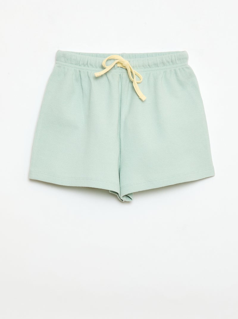 Pijama corto de 2 piezas Verde - Kiabi