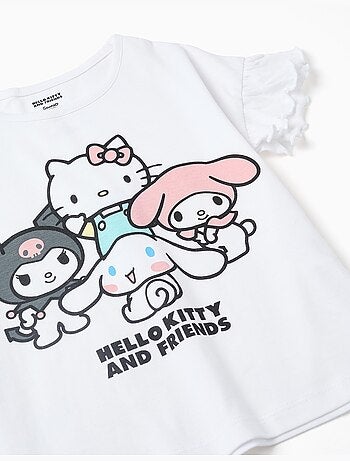 Pijama corto de algodón con estampado de Hello Kitty