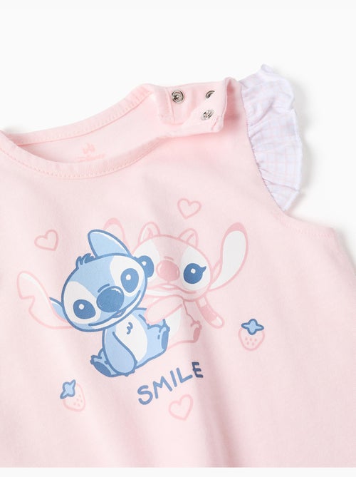 Pijama corto de algodón con estampado de Stitch - Kiabi