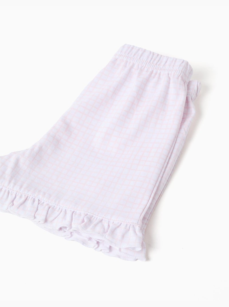 Pijama corto de algodón con estampado de Stitch Rosa claro - Kiabi
