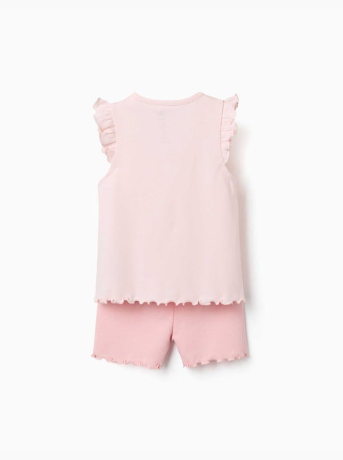 Pijama corto de algodón con Minnie y Figaro - Kiabi Pijama corto de algodón con Minnie y Figaro - Kiabi