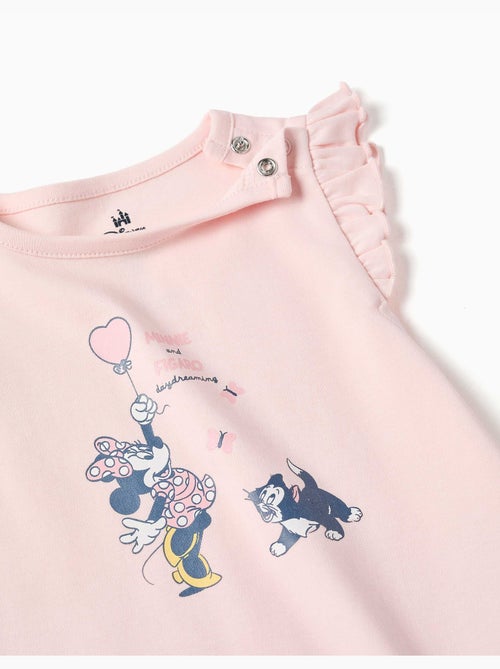 Pijama corto de algodón con Minnie y Figaro - Kiabi Pijama corto de algodón con Minnie y Figaro - Kiabi