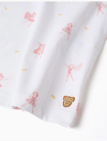 Pijama corto de algodón con motivo de superheroínas