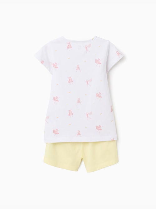 Pijama corto de algodón con motivo de superheroínas - Kiabi