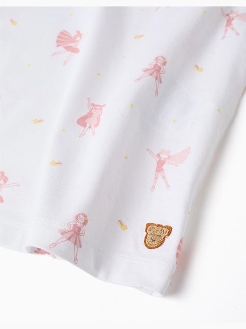 Pijama corto de algodón con motivo de superheroínas - Kiabi