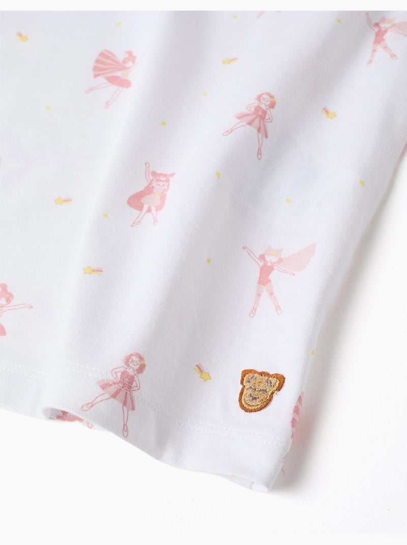 Pijama corto de algodón con motivo de superheroínas Multicolor - Kiabi