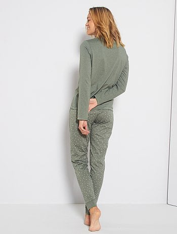 Pijama corto de algodón orgánico - Kiabi