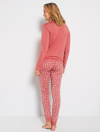 Pijama corto de algodón orgánico - Kiabi