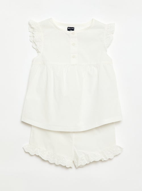 Pijama corto de camiseta de tirantes + Pantalón corto - 2 piezas - Kiabi